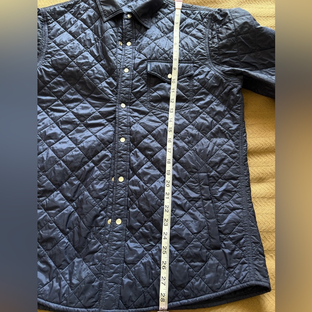 Criquet Men's Quilted Shirt Jacket - Deep Blue - Picture 8 of 10